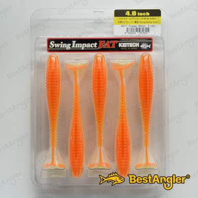 Keitech FAT Swing Impact 4.8" Orange Shiner - #441