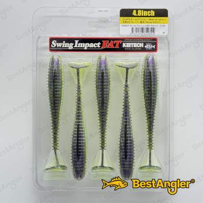 Keitech FAT Swing Impact 4.8" Purple Chartreuse - BA#03