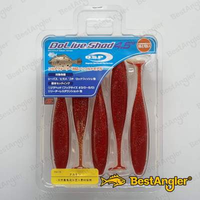 O.S.P DoLive Shad 4.5" SW Red Gold TW170