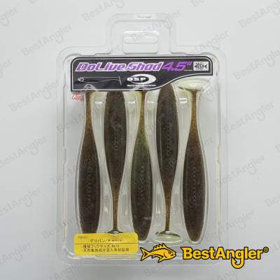 O.S.P DoLive Shad 4.5" Green Pumpkin/Chart TW107