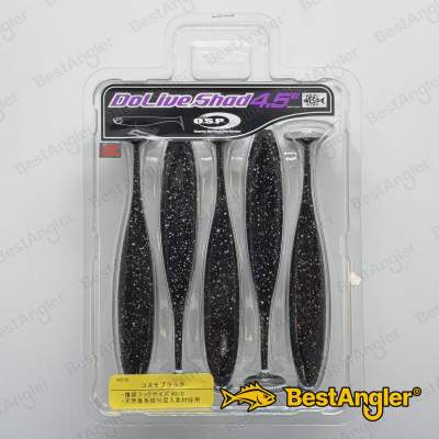 O.S.P DoLive Shad 4.5" Cosmo Black W038