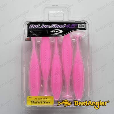 O.S.P DoLive Shad 4.5" Bubble Gum Pink W036