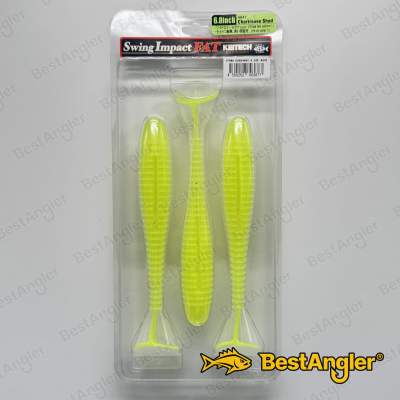Keitech FAT Swing Impact 6.8" Chartreuse Shad - CT#13