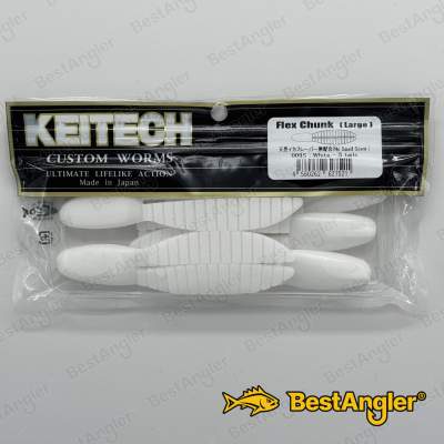 Keitech Flex Chunk Large White - #009