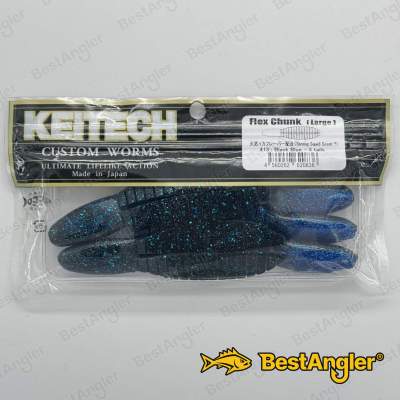 Keitech Flex Chunk Large Black Blue - #413