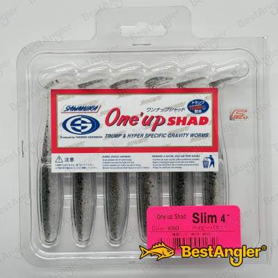 Sawamura One Up Shad Slim 4" #060 Baby Bass