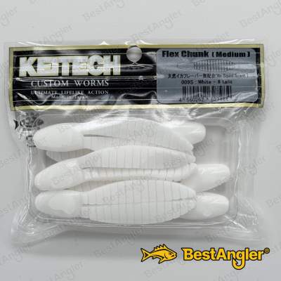 Keitech Flex Chunk Medium Blanc - #009