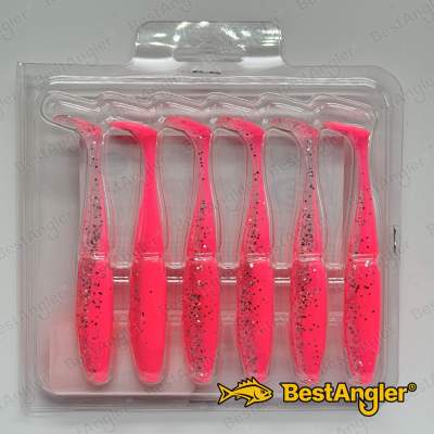 Sawamura One Up Shad Slim 4" #083 Pink Back Glitter Belly