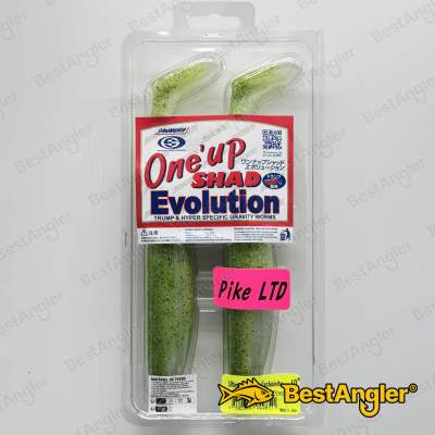 Sawamura One Up Shad 10" PIKE LTD #071 Yellow Chart