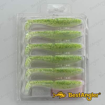 Sawamura One Up Shad 4" #071 Yellow Chart