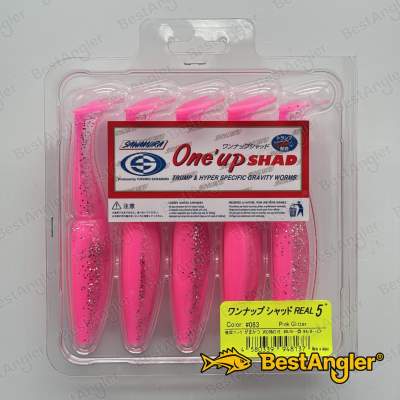 Sawamura One Up Shad 5" #083 Pink Back Glitter Belly