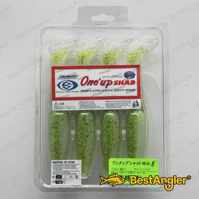 Sawamura One Up Shad 6" #071 Yellow Chart