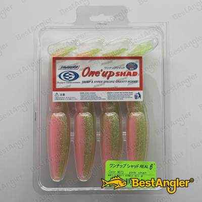 Sawamura One Up Shad 6" #073 Pink Chart