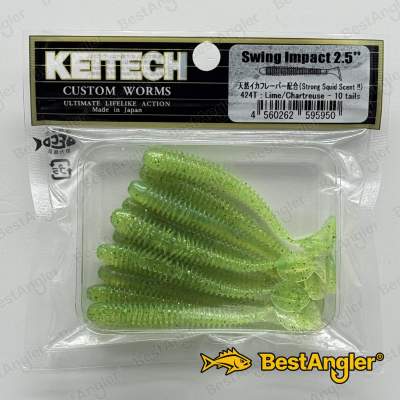 Keitech Swing Impact 2.5" Lime / Chartreuse - #424