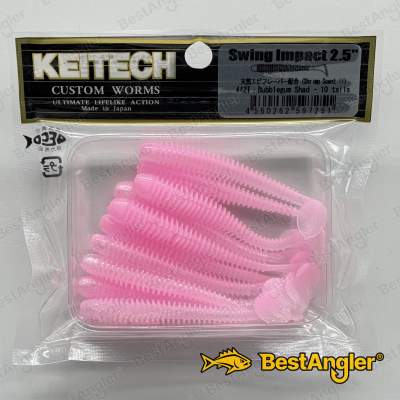 Keitech Swing Impact 2.5" Bubblegum Shad - #442