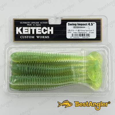 Keitech Swing Impact 4.5" Lime / Chartreuse - #424