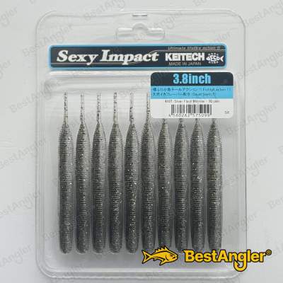 Keitech Sexy Impact 3.8" Silver Flash Minnow - #416