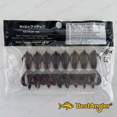 Keitech Crazy Flapper 2" Czarny - #001