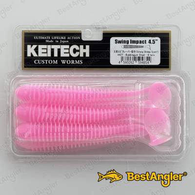 Keitech Swing Impact 4.5" Bubblegum Shad - #442