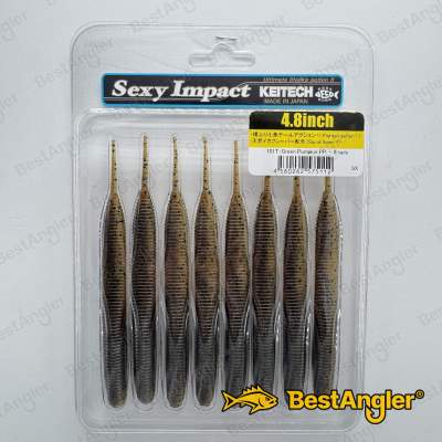 Keitech Sexy Impact 4.8" Green Pumpkin PP. - #101