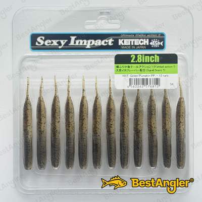 Keitech Sexy Impact 2.8" Green Pumpkin PP. - #101