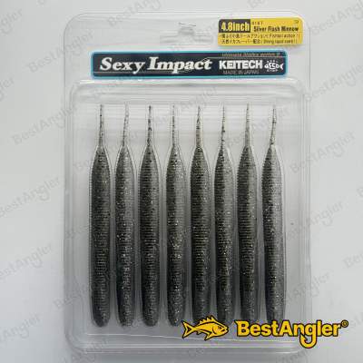 Keitech Sexy Impact 4.8" Silver Flash Minnow - #416