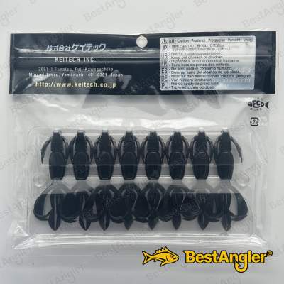 Keitech Crazy Flapper 2.8" Negro - #001