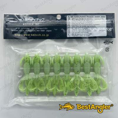 Keitech Crazy Flapper 2.8" Chartreuse Pepper Shad - CT#30
