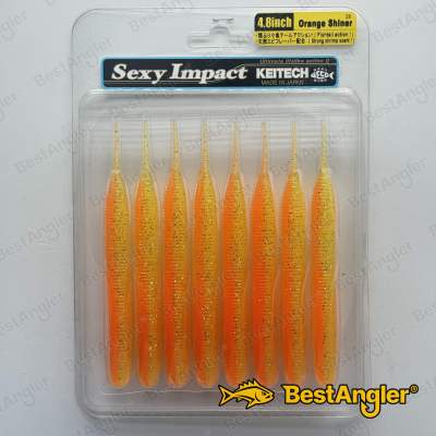 Keitech Sexy Impact 4.8" Orange Shiner - #441