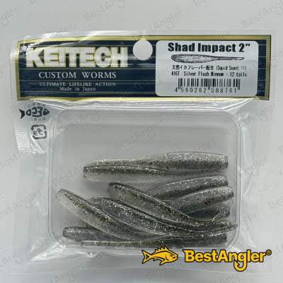 Keitech Shad Impact 2" Silver Flash Minnow - #416