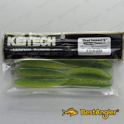 Keitech Shad Impact 5" Lime / Chartreuse - #424