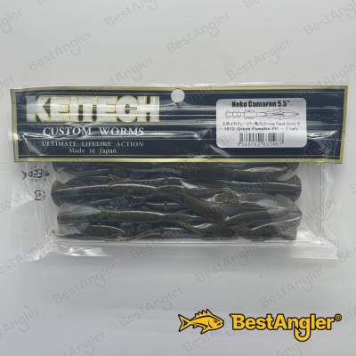 Keitech Neko Camaron 5.5" Green Pumpkin PP. - #101