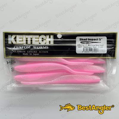 Keitech Shad Impact 5" Bubblegum Shad - #442