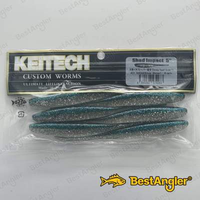 Keitech Shad Impact 5" Hasu (Silver Shiner) - #431