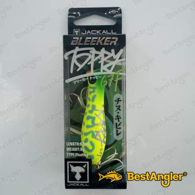 Jackall Bleeker Toppy 67F Matte Chartreuse Coach Dog