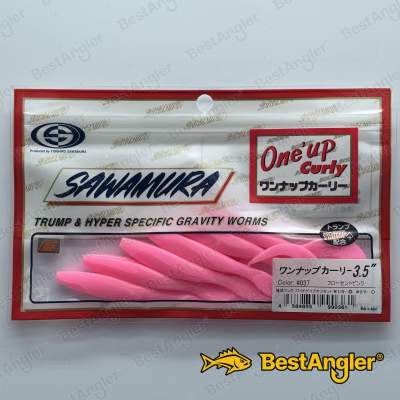 Sawamura One Up Curly 3.5" #037 Pink Fluores