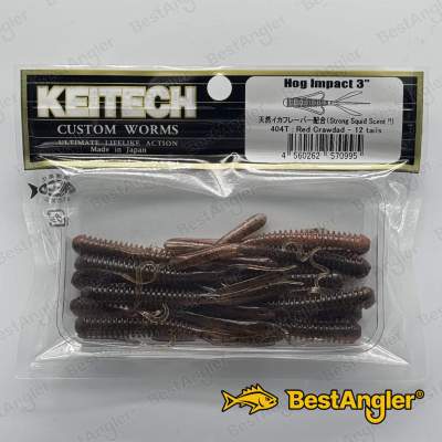 Keitech Hog Impact 3" Red Crawdad - #404