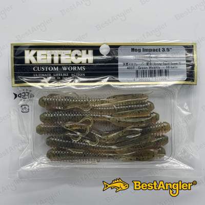 Keitech Hog Impact 3.5" Green Weenie - #403