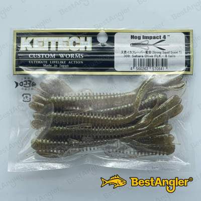 Keitech Hog Impact 4" Sahara Olive FLK. - #309