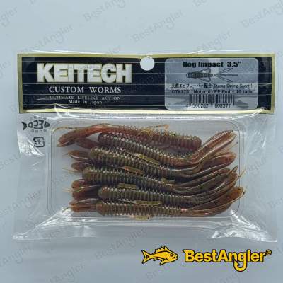 Keitech Hog Impact 3.5" Motoroil PP. Red - CT#17