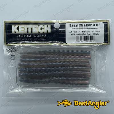 Keitech Easy Shaker 3.5" Pro Blue / Red Pearl - #420