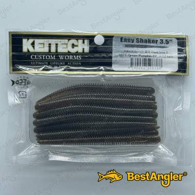 Keitech Easy Shaker 3.5" Green Pumpkin PP. - #101