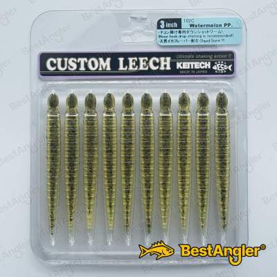 Keitech Custom Leech 3" Watermelon PP. - #102