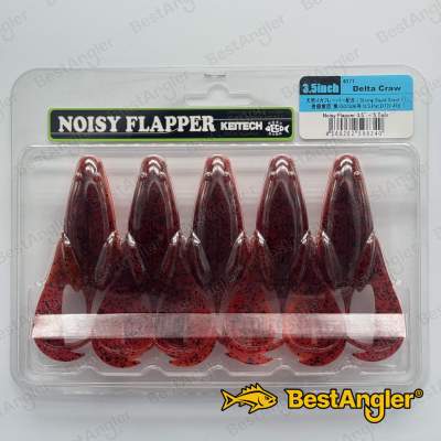 Keitech Noisy Flapper 3.5" Delta Craw - #407