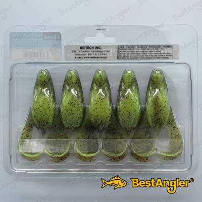 Keitech Noisy Flapper 3.5" Green Pumpkin Chartreuse - #401