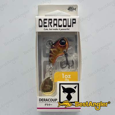 Jackall Deracoup 34 mm 1 oz 28 g Silver Powder Gold & Black
