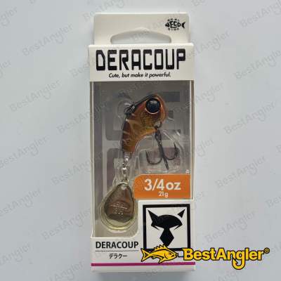 Jackall Deracoup 32 mm 3/4 oz 21 g Silver Powder Gold & Black
