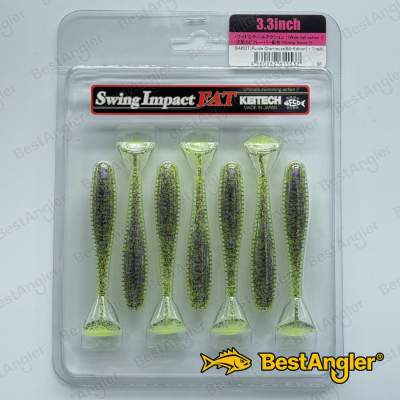 Keitech FAT Swing Impact 3.3" Purple Chartreuse - BA#03