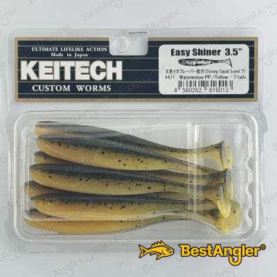 Keitech Easy Shiner 3.5" Watermelon PP. / Yellow - #447