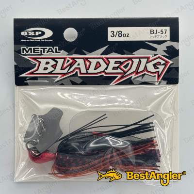 O.S.P Metal Blade Jig 3/8 oz 10 g Rojo Negro BJ57